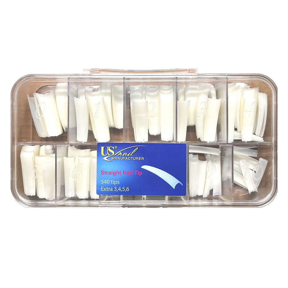 USN - Natural Straight Tips box (540pcs/ box)/ móng tip thẳng $9.5