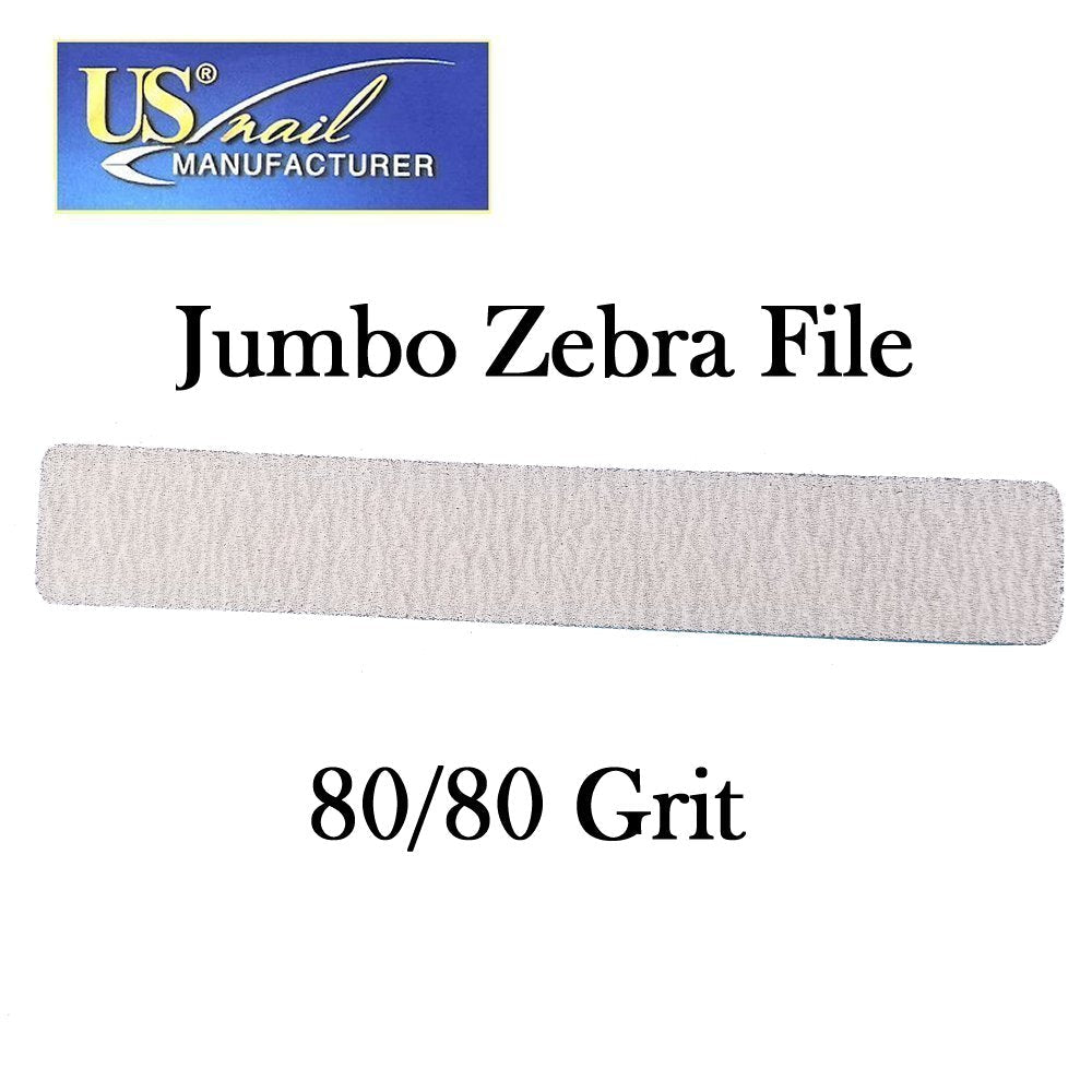 US Nail 7" Jumbo Zebra File 80/80/ dũa shape chất lượng cao 80/80. $19