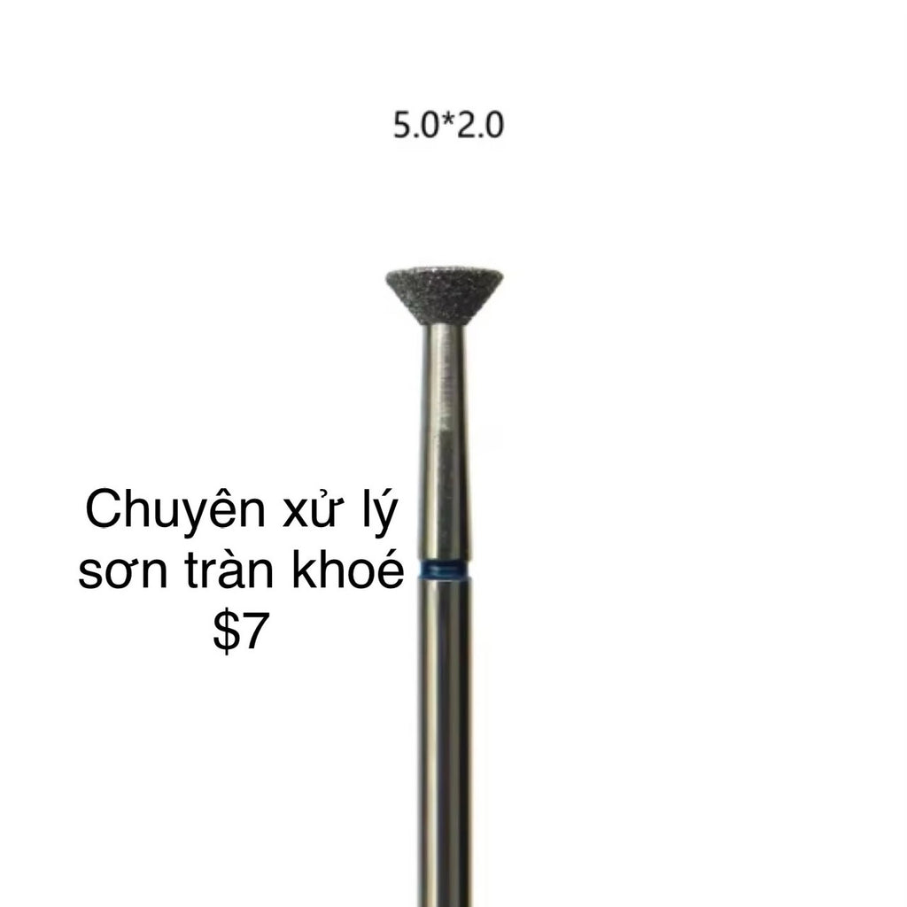 Drill bit remove gel flooding around the cuticle and sidewalls